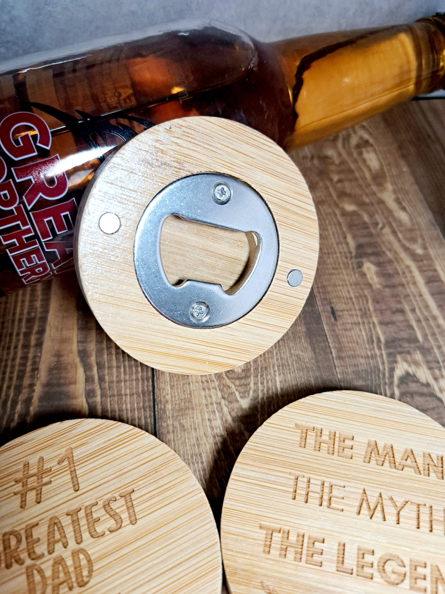 Magnetic Wooden Bottle Opener - Anka Collective