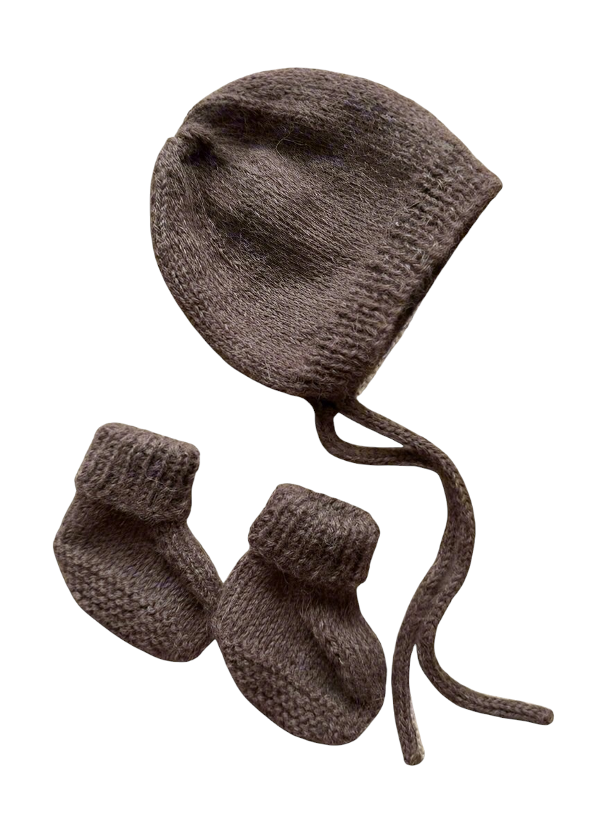 Hand knitted Bonnet & Bootie Set - Lisa-Marees Handmade Creations
