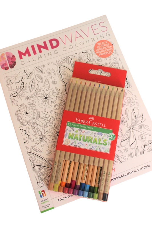 Adult Colouring Book & Pencils