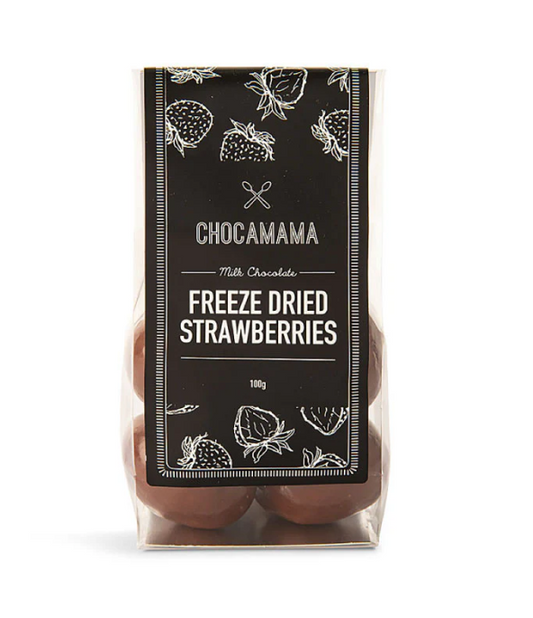 Freeze Dried Strawberries coated in Milk Chocolate - Choco Mama
