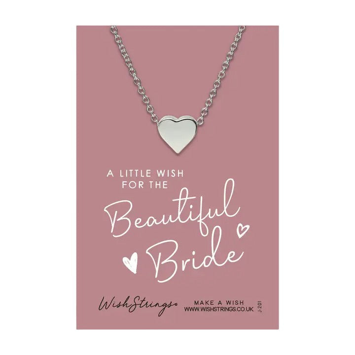 Heart Necklace on Card with Message