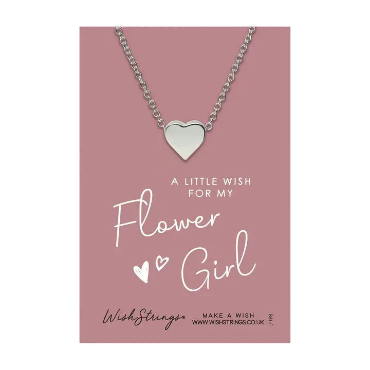 Heart Necklace on Card with Message