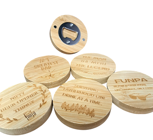 Magnetic Wooden Bottle Opener - Anka Collective