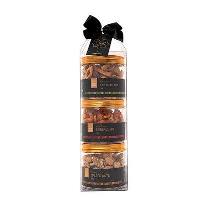 Tall Nut & Cracker Gift Tower