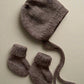 Hand knitted Bonnet & Bootie Set - Lisa-Marees Handmade Creations