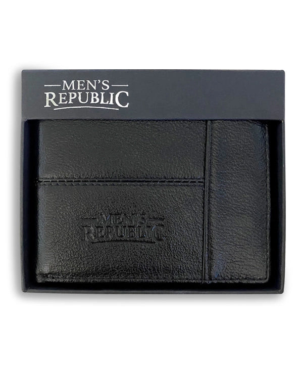 Black  Genuine Leather Wallet - Men's Republic