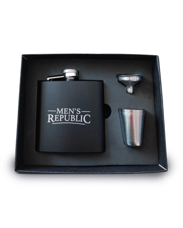 Hip Flask, Funnel and 2 Cups - Men's Republic