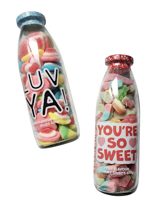 Lolly Filled Milk Jars