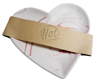 Heart Shaped Trinket Dish - Yat Crafts