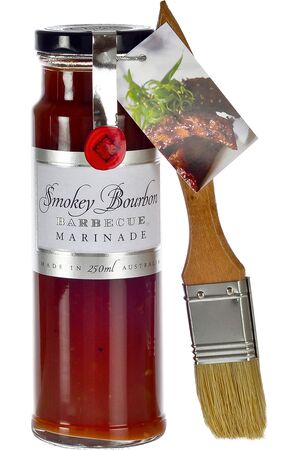 Smokey Bourbon BBQ Marinade with Brush 250ml