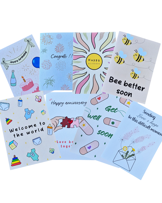Blank Message Card - Little Gecko