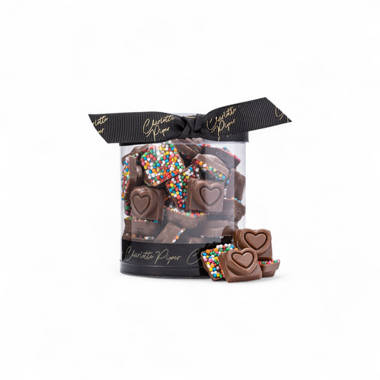 Tiny Hearts Milk Chocolate with Sprinkles 130g