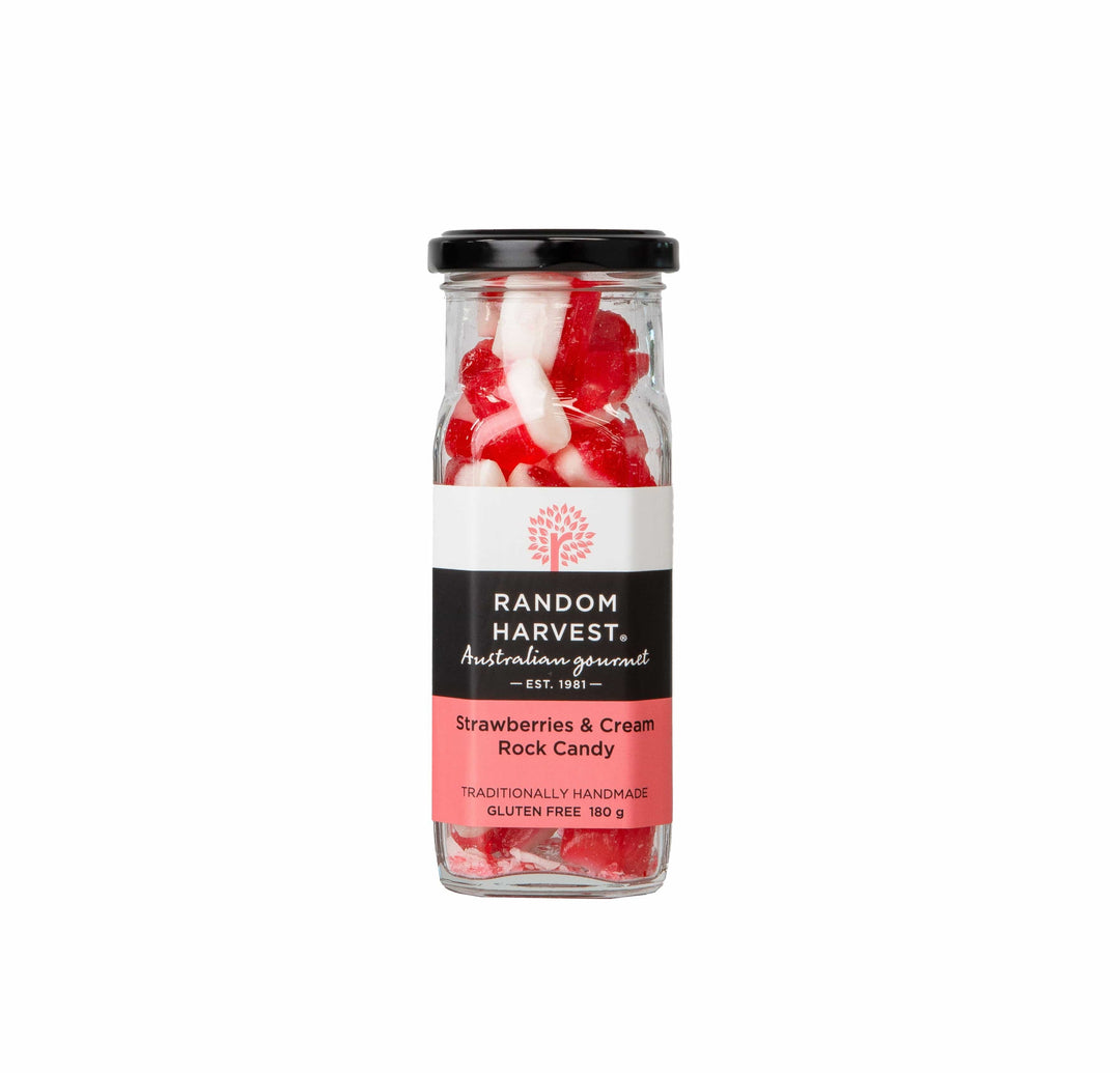 Strawberries & Cream Rock Candy 180g - Random Harvest
