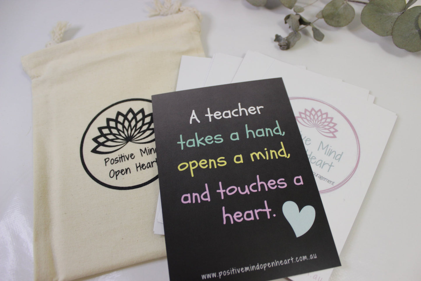 Teacher Affirmation Cards - Positive Mind Open Heart